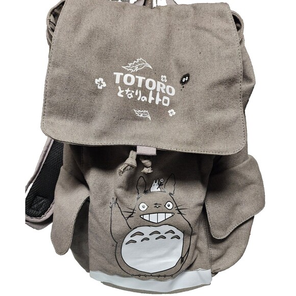 Studio Ghibli My Neighbor Totoro Canvas Backpack - Picture 1 of 10